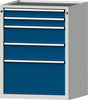 Schubladenschrank ANKE,  3009 600x600mm, 5 SL,7035/5010