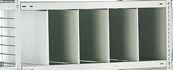 Stecktrennblech SCHULTE LAGERTECHNIK,  T500xH200 mm KH 40 mm für Fachboden 250-330kg gr. SCHULTE Lagertechnik