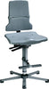 BIMOS, Bimos Arbeitsstuhl 9821-1000 Sintec 3 grau Sitzhöhe 580-850 mm m. Gleiter/Aufstiegshilfe