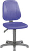 Arbeitsdrehstuhl BIMOS INTERSTUHL, Bimos Arbeitsstuhl 9650-CI02 Unitec 1 Sitzhöhe 440-620 mm mit Gleiter, Stoff blau