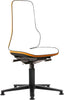 BIMOS, Bimos Arbeitsstuhl Neon orange,ohne Polster Sitzhöhe 450-620 mm mit Gleiter