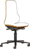 BIMOS, Bimos Arbeitsstuhl Neon orange,ohne Polster Sitzhöhe 450-620 mm mit Rollen