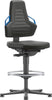 BIMOS, Bimos Arbeitsstuhl Nexxit 3 Griff blau Sitzhöhe 570-820 mm Stoff schwarz,Fußring