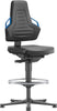 BIMOS, Bimos Arbeitsstuhl Nexxit 3 Griff blau Sitzhöhe 570-820 mm Kst. schwarz,Fußring