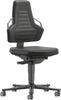 BIMOS, Bimos Arbeitsstuhl Nexxit 2 Griff grau Sitzhöhe 450-600 mm Stoff schwarz,mit Rollen