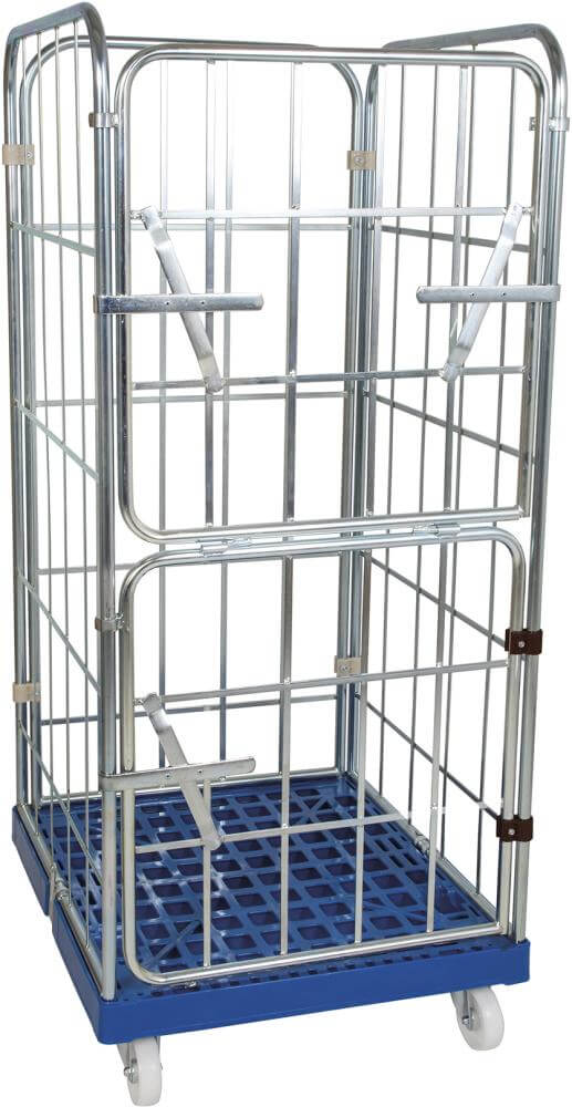 Rollbehälter NEUTRAL,  4 Wände 720x815x1640mm