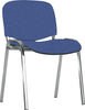 Besucherstuhl NEUTRAL, Bes.-Stuhl ISO chrom/blau