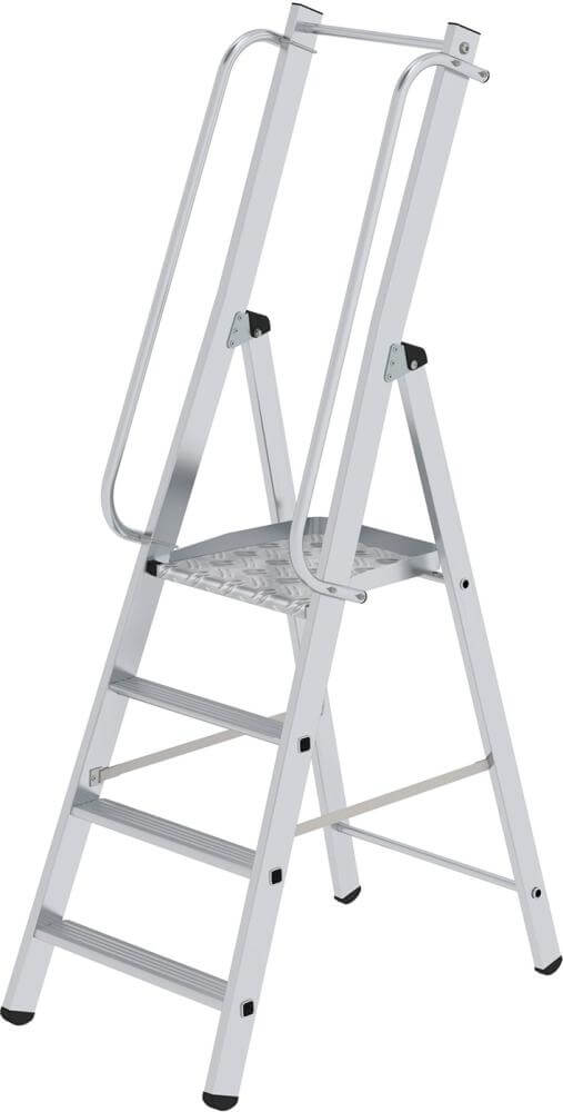 Alu-Bauleiter MUNK,  ML 4 Stufen Gesamthöhe 1,95 m Arbeitshöhe bis 2,90 m