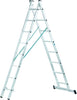 Kombileiter ZARGES,  Combimaster Plus X 2x8 Sprossen Leiterlänge max 4,10 m Arbeitshöhe 4,90 m ZARGES
