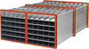 Wabenregal NEUTRAL,  RWR-16/3 1000x1000x3000 16 Fächer RAL 2004
