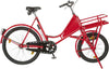Lastenfahrrad NEUTRAL,  Classic rot, Beleuchtung mit Lastenträger