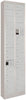 Kleinfachschrank PAVOY,  m.SockelH1950xB460xT200 mm 2x15 Fächer RAL7035 Türen glatt