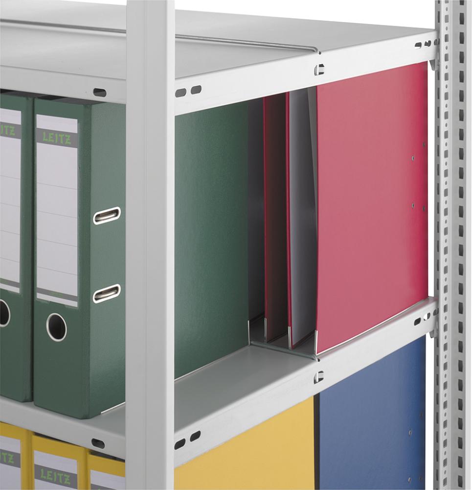 Anbauregal NEUTRAL,  zerlegt HKA 17610 DA, 5 Böden 1750x600x1000mm lichtgrau