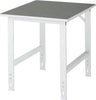 Arbeitstisch RAU,  Tom - Linoleum-Platte B750xT1000xH76 0-1080mm