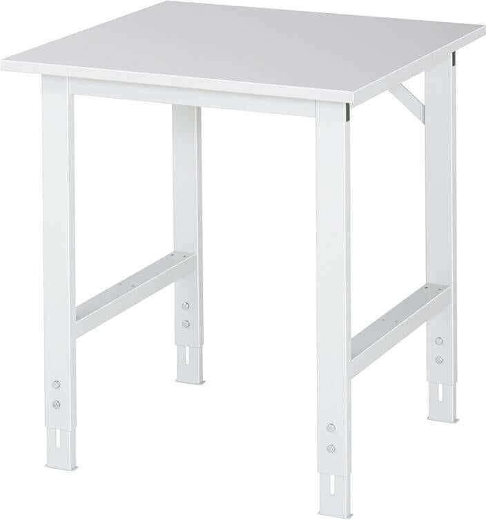 Arbeitstisch RAU,  Tom - EGB-Melamin-Platte B750xT800xH 760-1080mm EGB-Melamin-Platte