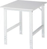 Arbeitstisch RAU,  Tom - EGB-Melamin-Platte B750xT1000x H760-1080mm EGB-Melamin-Platte