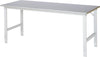Arbeitstisch RAU,  Tom - Stahlblechbelag-Platte B2000xT 800xH760-1080mm Stahlblechbelag-Platte