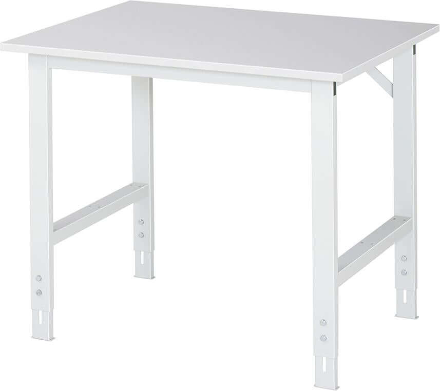 Arbeitstisch RAU,  Tom - Melamin-Platte B1000xT800xH760 -1080mm Melaminharz-Platte