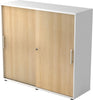 Schiebetürenschrank HAMMERBACHER,  1200x400x1100 Weiß/Eiche