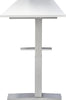 Schreibtisch HAMMERBACHER,  höhenvers. 1800x800x700-1200 mm Gestell silber, Platte Buche