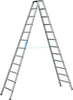 Stufenleiter ZARGES,  Saferstep B 2x12 Stufen Leiterlänge 3,39 m Arbeitshöhe 4,65 m ZARGES