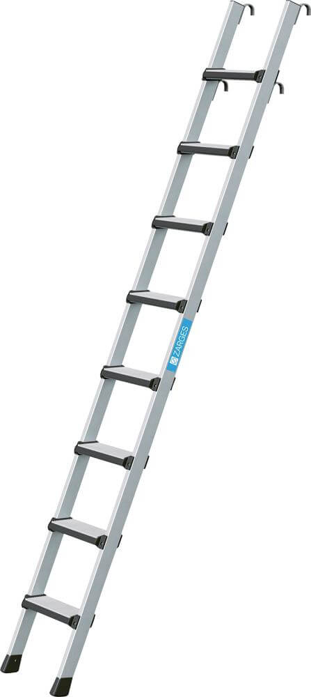 Regaleinhängeleiter ZARGES,  Z600 m. 8 gebörd. Stufen