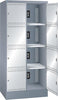 Ladeschrank LISTA,  Fächer Ral 6502/7035 BxTxH 810x585x1790mm 2x4 Fächer Schuko
