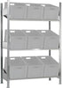 Schrägboden-Anbauregal SCHULTE, AR Schräg MULTIplus150 ve3 Böden 2000x1000x600