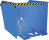 Spänebehälter BAUER,  SGU 1500 l 1280xT1640xH1090 mm RAL5012 Tragkraft 1500kg mit Lochblechboden