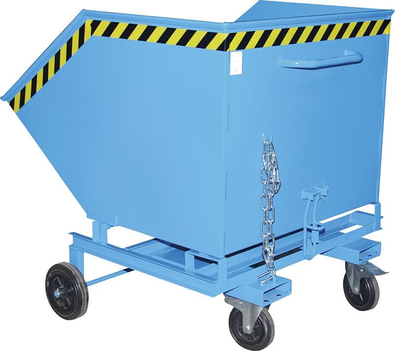 Kastenwagen BAUER,  KW-ET 1000 l B1340xT1420xH1290 mm RAL5012 Tragkraft 300kg