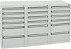 Schubladenschrank STUMPF,  18 SLR 900x1500x500 mm grau stumpf