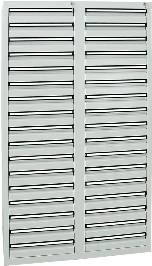 Schubladenschrank STUMPF,  34 SLR 1800x1000x500 mm grau stumpf