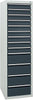 Schubladenschrank STUMPF,  STS 410 RAL 7035/7016 9x100 4x200 mm