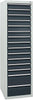 Schubladenschrank STUMPF,  STS 410 RAL 7035/7016 13x100 2x200 mm