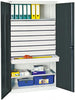 Werkzeugschrank STUMPF,  S2000 RAL 7035/7016 2 Wannenböden 8 Schubladen