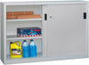 PAVOY, heavy-duty sliding door cabinet 1950/500/1500 powder-coated RAL 7035/7016