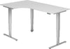 Winkelschreibtisch HAMMERBACHER,  XDSM82, 200 x 120 cm Weiß, 25 mm dick ABS-Dickkante
