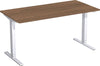Elektro-Hubtisch GERAMÖBEL,  Flex Nuß 1600x800,C-Fuß 650-1250