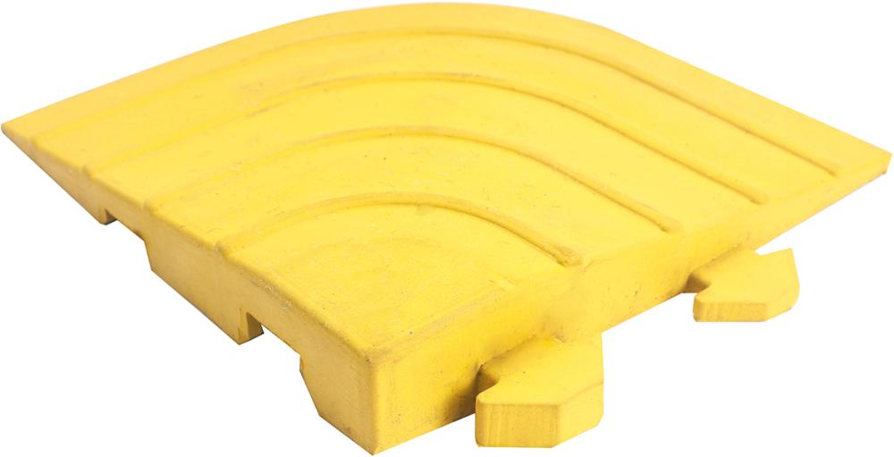 Anti-Ermüdungsmatte COBA,  Fatigue Lock gelb Kanten-Eckstück