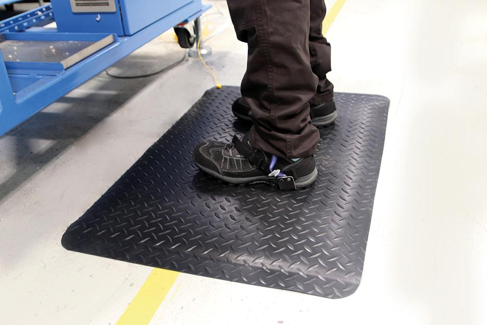 Anti-Ermüdungsmatte COBA, Deckplate Anti-Static, schwarz
