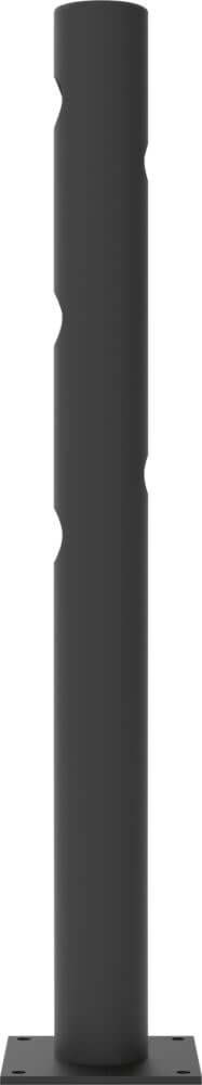 Mittelpfosten DANCOP,  Delta für Schwingtür JULIET H1200xD110 mm schwarz