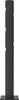 Mittelpfosten DANCOP,  Delta für Schwingtür JULIET H1200xD110 mm schwarz