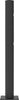 Eckpfosten DANCOP,  links Delta für Schwingtür JULIET H1200xD110 mm schwarz
