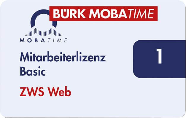 BÜRK MOBATIME, ZWS Web Lizenz Basic Zeiterfassung