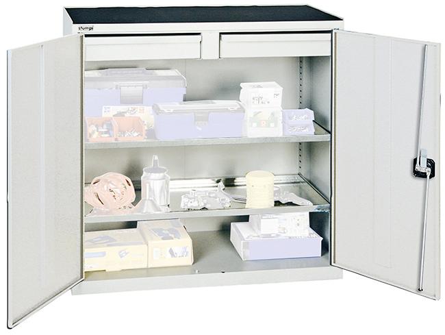 Materialschrank STUMPF,  2000 1000x1000x500 gr/gr 2SL