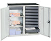 Tool and material cabinets series 3000, 9 drawers, 2 tray shelves