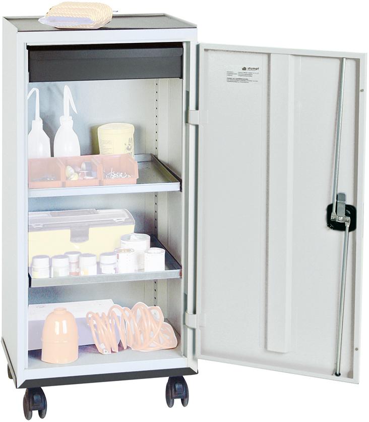 Werkzeugschrank STUMPF,  1 SL 2 WA1100x500x500 mm grau stumpf