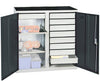 Werkzeugschrank STUMPF,  S2000 RAL 7035/7016 Mitteltrennwand, 9 Schubl2 Wannenböden