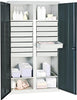 Werkzeugschrank STUMPF,  S2000 RAL 7035/7016 4 Wannenböden 14 Schubladen 100mm