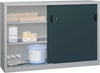 Schiebetürenschrank PAVOY,  1000/400/1500 gepulvert RAL 7035/7016